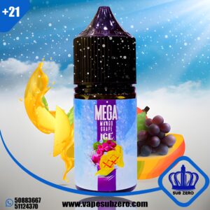 ميجا مانجو وعنب ايس سولت نيكوتين 30 ملي Mega Mango Grape Ice Salt Nicotine 30 ml