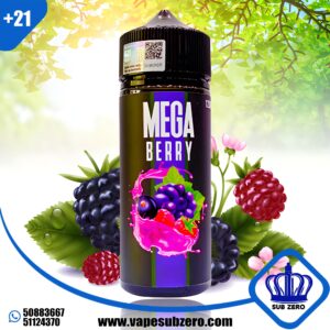 ميجا بيري 120 ملي Mega Berry 120 ml 3 Nicotine