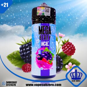 ميجا بيري ايس 120 مل 3 نيكوتين Mega Berry Ice 120 ml 3 Nicotine