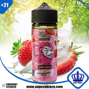 بينك بانثر سور 60 ملي 3 نيكوتين Pink Panther Unicorn Strawberry Milk 120 ml 3 Nicotine