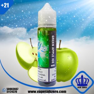 رول ابز تفاح اخضر ايس 60 ملي Roll Upz Green Apple Ice 60 ml 3 Nicotine