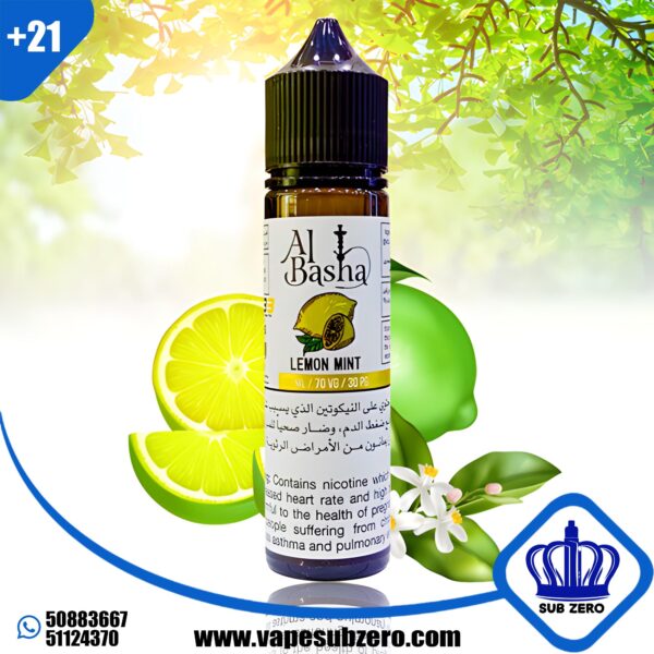 الباشا ليمون مينت 60 ملي 3 نيكوتين Al Basha Lemon Mint 60 ml 3 Nicotine