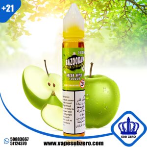 بازوكا عنب سولت نيكوتين 30 ملي Bazooka Green Apple Salt Nicotine 30 ml