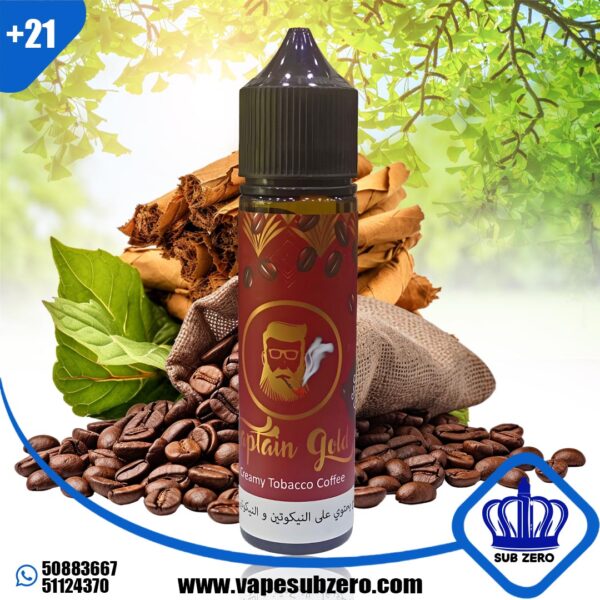 كابتن جولد كريمي توباكو كوفي 60 ملي Captain Gold Creamy Tobacco Coffee 60 ml