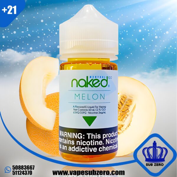 نيكد ميلون ايس 60 ملي Naked Melon Ice 60 ml 3 Nicotine