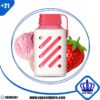 فوزول جير ايس كريم فراولة 600 سحبة Vozol Gear Ice Cream Strawberry 600 Puffs