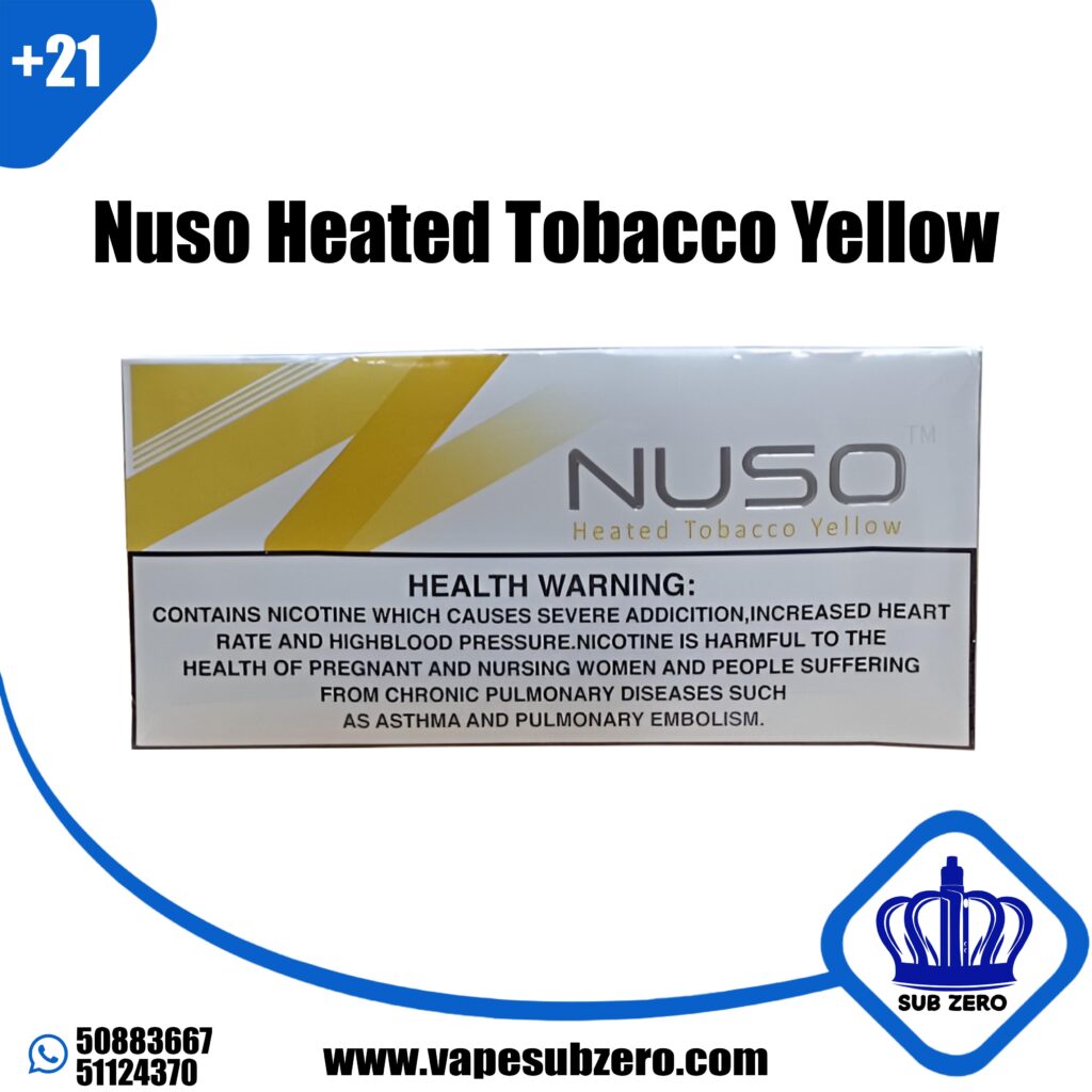 nuso heated tobacco Nuso Heated Tobacco Yellow 200 Cigarette
