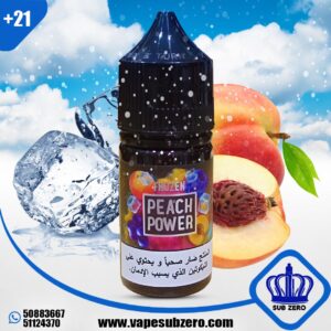 سام فيب ملح خوخ باور نيكوتين 30 مل Samvape Peach Power Ice Salt Nicotine 30 ml