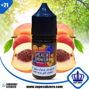 سام فيب خوخ باور سولت نيكوتين 30 مل Samvape Peach Power Salt Nicotine 30 ml
