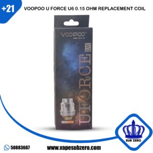 كويل فوبو U Force U6 البديلة 0.15 اوم VooPoo U Force U6 0.15 ohm Replacement Coil