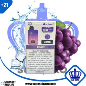 فابين ميني جريب 45 نيكوتين 900 سحبة JDI Vabeen mini grape 20mg 900 puffs