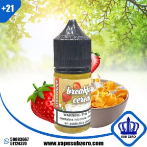 جي دي اي بريك فاست ستروبرى 25 نيكوتين 30 ملى jdi breakfast cereal strawberry 30ml salt