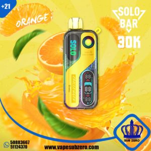 سحبه سولو بار سولو بلو 30000 سحبه solo bar Orange 30k puffs