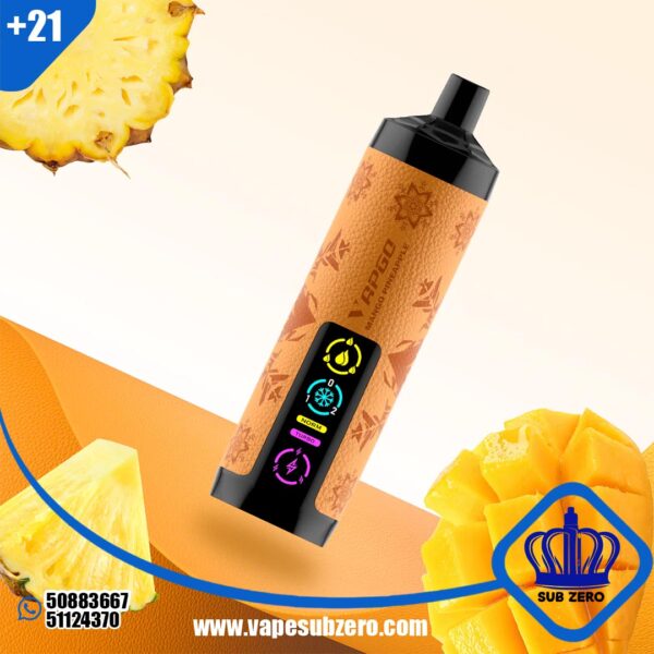 سحبه شيشة فابجو بار مانجا اناناس 30k سحبه vapgobar 30k PUFFS MANGO PINEAPPLE