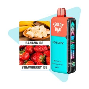 SOLO BAR 40K PUFFS BANANA ICE & STRAWBERRY ICE 20MG