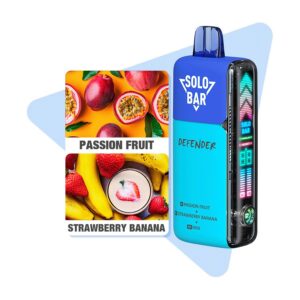 SOLO BAR 40K PUFFS PASSION FRUIT & STRAWBERRY BANANA 20MG