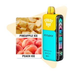 SOLO BAR 40K PUFFS PINEAPPLE ICE & PEACH ICE 20MG