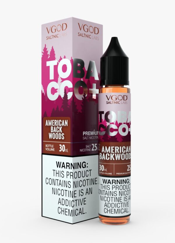 VGOD SALTNIC TOBACCO PLUS AMERICAN BACK WOODS 30ML 50MG