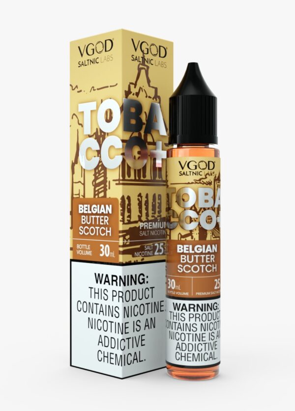 VGOD SALTNIC TOBACCO PLUS BELGIAN BUTTER SCOTCH 30ML 25MG