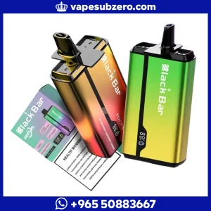 جهاز بلاك بار 22000 سحبات جاهزة بخزانين نكهة وشاشة LCD