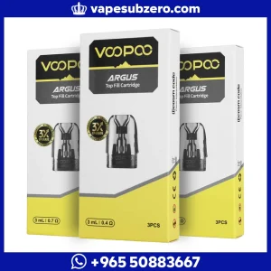 بودات Voopoo Argus Top Fill Pods سعة 3 مل بنظام تعبئة علوية ومقاومات متعددة