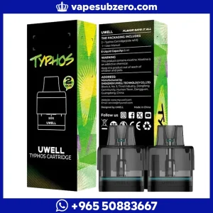 بودات يو ويل تايفوس سعة 6 مل بمقاومات 0.3 و0.6 و0.8 أوم وتعبئة جانبية