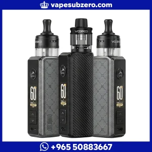 جهاز فيب فوبو دراق اس 3 VooPoo Drag S3 Kit ببطارية داخلية وقوة 60 واط، متوفر بألوان متعددة.