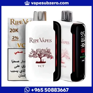 رايب فيبز 20000 سحبة - جهاز فيب بشاشة ذكية وكويل مزدوج ونظام تيربو - Ripe Vapes.