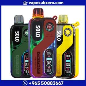 سولو بار 30000 سحبة مع شاشة تحكم بالواط والبطارية - Solo Bar 30k