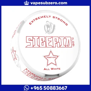 أكياس نيكوتين سيبيريا -80 حجم كبير خالية من التبغ 33mg - Siberia -80c Large AWP.