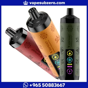 شيشة فابجو Vapgo 30000 سحبة - جهاز فيب DTL بشاشة رقمية و 3 مستويات تبريد ونيكوتين 3mg.