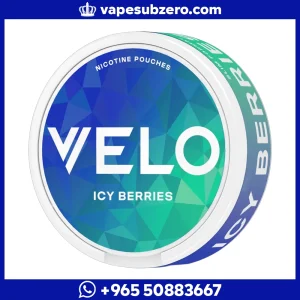 أظرف نيكوتين فيلو آيسي بيري 10mg Velo Icy Berries nicotine pouches سنوس توت بارد.