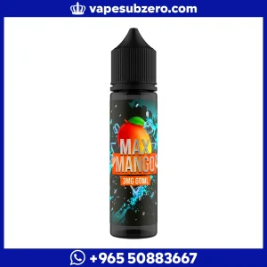 نكهة فيب سام فيب ماكس مانجو آيس Sams Vape Max Mango Ice 60ml، طعم مانجو مثلج للشيشة.
