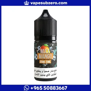 نكهة سام فيب ماكس مانجو آيس سولت Sams Vape Max Mango Ice Salt 30ml، سولت نيكوتين بطعم مانجو مثلج.