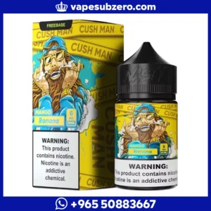 نكهة فيب ناستي كاش مان مانجو وموز Nasty Juice Cush Man Mango Banana 60ml، عبوة صفراء.