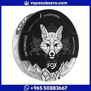 وايت فوكس بلاك إديشن أظرف نيكوتين نكهة تبغ وورد 30mg - White Fox Black Edition Slim.