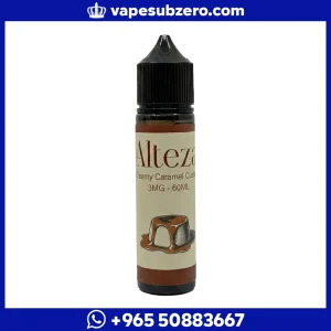 عبوة نكهة التيزا كاسترد الكراميل الكريمي 60 مل بتركيز 3 ملجم