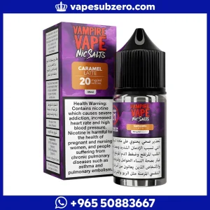 نكهة كراميل لاتيه سولت فامباير فيب الكويت صب زيرو.