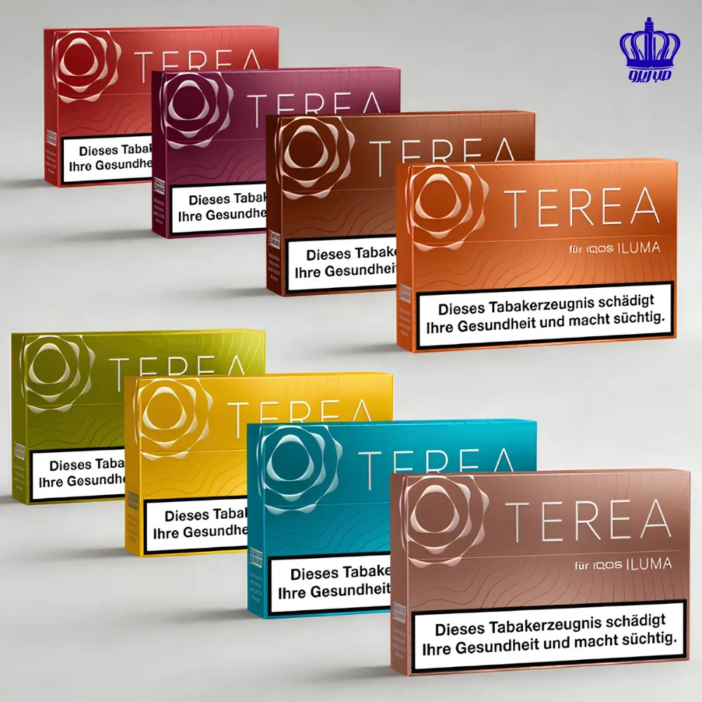 عبوات زقاير تيريا TEREA لأجهزة ايقوص ايلوما بالكويت — ثمانية أنواع بألوان مختلفة