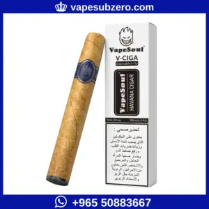 سحبة جاهزة فيب سول في سيجا بتصميم سيجار ونكهة هافانا سيجار